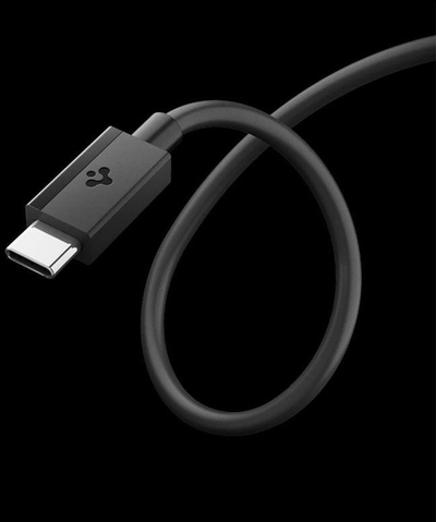 Kabllo USB Spigen Essential EB6010CC, USB C në USB C, 1m, 60W, e zezë