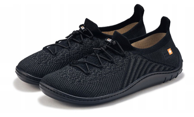 Atlete BRUBECK Barefoot Merino për goca, Zero Drop, nr. 40, të zeza