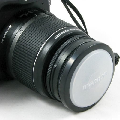 Kapak lente MENNON Snap-on, 52mm, balancë e bardhë, i zi