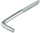 Grepa me vidë Suki Screw Hook, 40x3,0mm, të galvanizuar, 6 copë