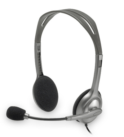 Logitech H110 Стерео На-Ушни Слушалки, Grey