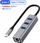 Stacion USB C Bounn JL C3103, 4 në 1, 3x USB 3.0, RJ45, gri