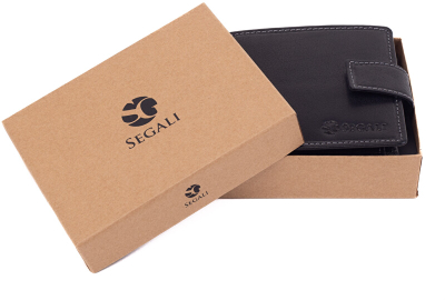 Kuletë për meshkuj SEGALI ID card holder, e zezë