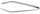 Pincë për peshk 100%Chef Fish Bone Tweezers, çelik inoks, 12 cm, argjend