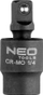Set nyjesh universale goditëse Neo, 3 copë, 1/4", 3/8", 1/2"