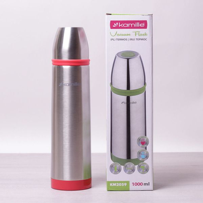 Termos uji Kamille KM, 1L, çelik inox, shumëngjyrësh