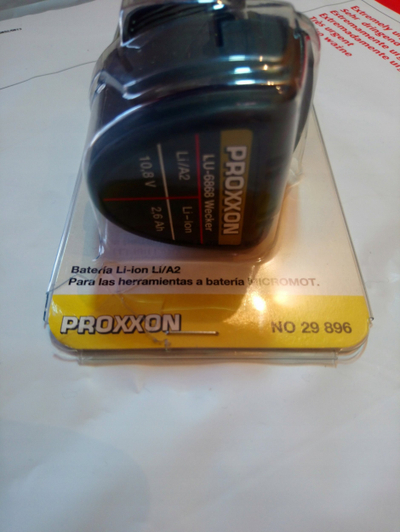 Bateri Proxxon Li/A2, 10.8V, 2.6Ah, e zezë
