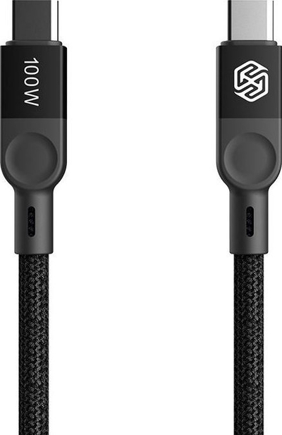 Kabll karikimi Nillkin MagCharge Type C në Type C, 100W PD, i zi