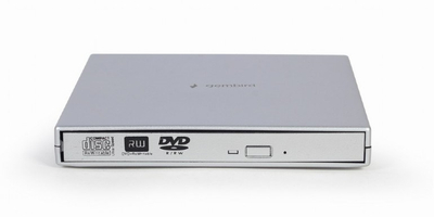 Lexues DVD i jashtëm Gembird DVD-USB-02-SV, USB 2.0, i argjendtë