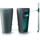 Set lidhës për fuçi uji WATERFORM ICANSET 8, zorrë fleksibël, përshtatës plastike, i zi