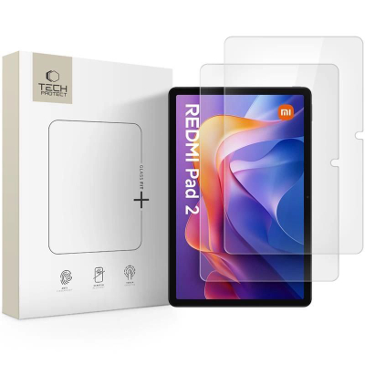 Xham mbrojtës Tech-Protect Glass Fit+ për Xiaomi Redmi Pad 2 SE 11.0, 0.3 mm, transparent