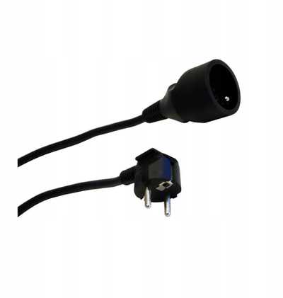 Paralizë zgjatuese Single-socket 28223, 5m, 3x1.5mm, e zezë