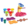 Set plastelinë për akullore Play Dough Ice Cream Art Craft, shumë ngjyra