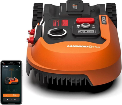 Robot kositës bari Worx WR165E, 500 m², 18 cm, portokalli