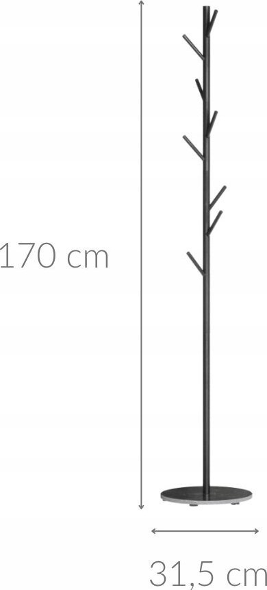 Varese palltosh metalike, 170 cm, dizajn pemë, e zezë