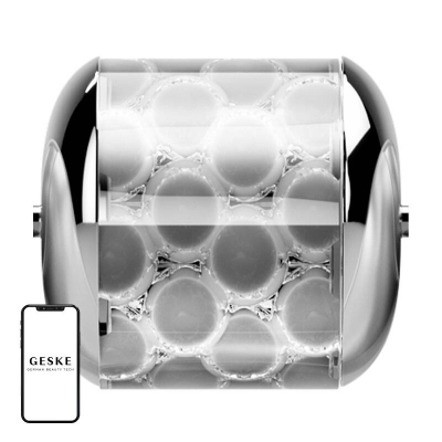 Kokë zëvendësuese ftohëse Geske Cooling Tip, për Geske Face Roller, argjendtë transparente