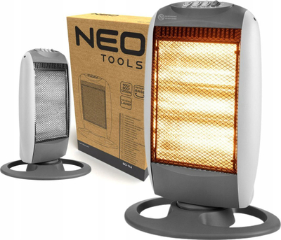 Ngrohës elektrik halogjen NEO 1200W, 3 shkallë fuqie, infra të kuqe