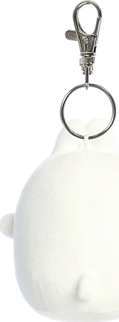 Varëse çelsash Molang Key Clip, 4", pelush, e bardhë
