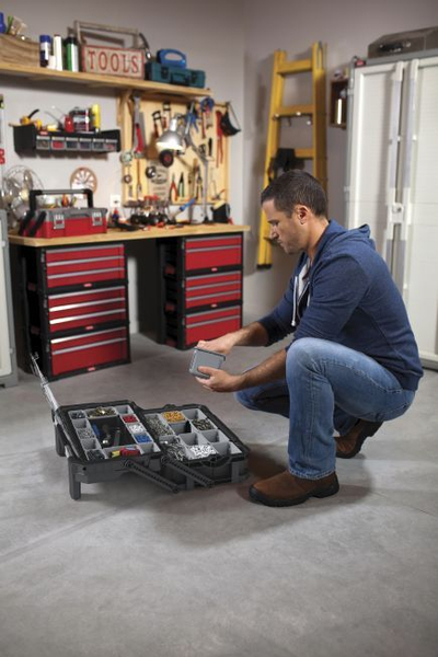 Kути за алат Keter Toolbox 238274, 2 нивоа, 22 контејнери, повеќебојна