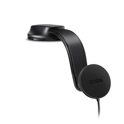 Mbajtëse makine Sbs Flexy Wireless, karikim pa kabllo 15W, MagSafe, e zezë