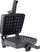 Aparat waffle Dezal 301.6.1 N Series, 1300W, pllakë jo-ngjitëse, i zi