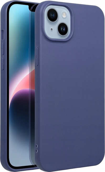 Këllëf telefoni Matt Case për iPhone 16 Pro Max, TPU, mat, blu
