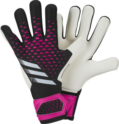 Doreza portjeri adidas Predator Competition HY4074, latex, qepje nga brenda, të zeza