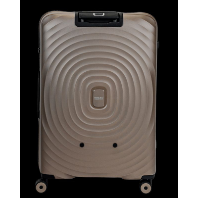 Valixhe SwissBags Echo 77cm, polipropilen, 4 rrota rrotulluese, champagne