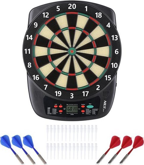 Tabelë elektronike darts Nils TDE03, ekran dixhital, 6 shigjeta, shumëngjyrëshe