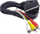 Kabllo Gembird Scart - x3 RCA (Cinch) (CCV519001), 1.8m, e zezë