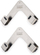 Mbajtëse kapakësh Joseph Joseph CupboardStore Space 45059, set 2 copë, çelik inox, argjend