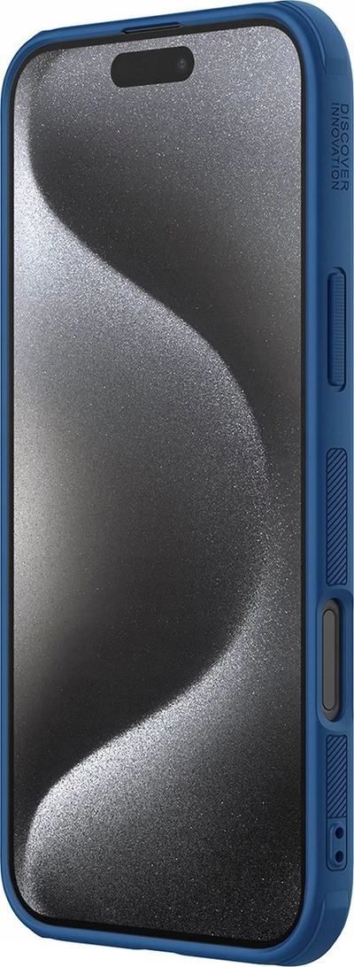 Kapak mbrojtës Nillkin Super Frosted PRO për iPhone 16 Pro, hard back cover, blu