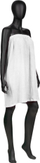 Mantil parukerie Activeshop White Sponge Cape No. 1, i bardhë