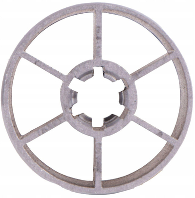 Rrotë për brushe stoli Geko, diametër 150mm, metal, gri