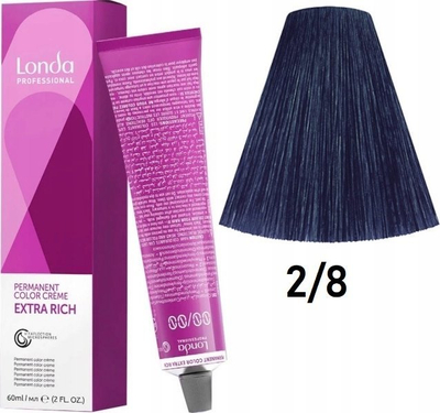 Bojë flokësh Londa Professional Londacolor, përherë, 2/8 dark blue, 60 ml
