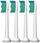 Kokë rezervë për furçë dhëmbësh Philips Sonicare ProResults HX6014/87, set me 4 copa, e bardhë