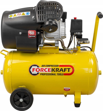 Компресор за воздух Forcekraft FK-V30/50, 50L, 3HP, 8 bar, без масло
