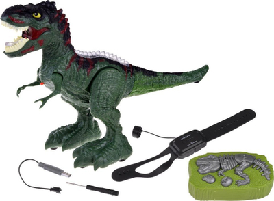 Dino Rex lodër me pult, me tym e drita, jeshil