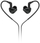 Kufje in ear Behringer MO240-CK PRO, dy drejtime, profesionale, të zeza