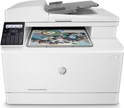 Printer HP Color LaserJet Pro MFP M183fw 7KW56A - wireless, me ngjyra, i bardhë