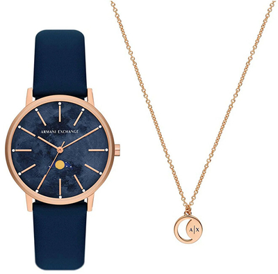 Set Armani Exchange Lola hAA175 Orë për femra + Qafore