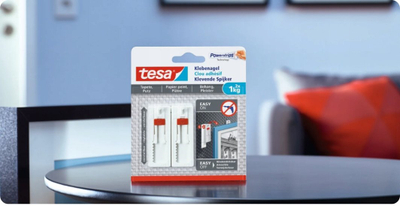 Grepa vetëngjitës Tesa Adhesive Nail, 1kg, set 4 copë, të bardhë