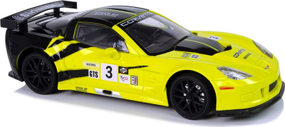 Makina sportive me telekomandë LeanToys Corvette C6.R, shkalla 1:18, 2.4 GHz, e verdhë