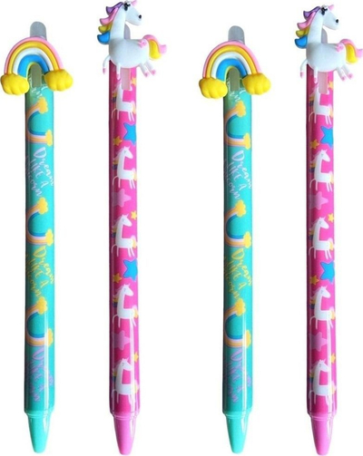 Stilolaps fshirës NInvest Erasable Pen Unicorn, majë 0.5 mm, bojë blu, set 36 copë