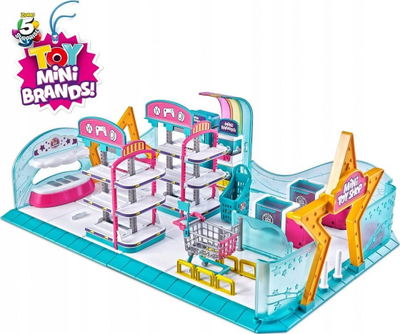 Set loje ZURU 5 Surprise Toy Mini Brands Series 1, Mini Toy Store, 27 copa, shumëngjyrësh
