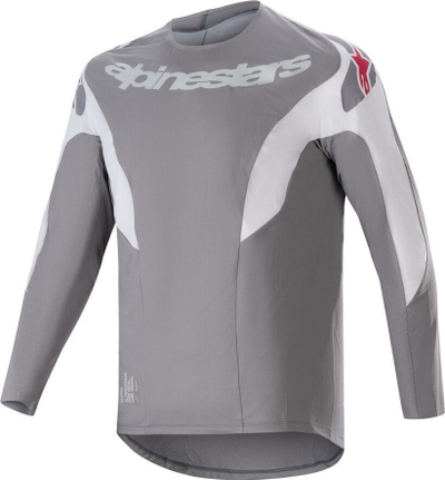 Bluzë me mëngë të gjata Alpinestars A-Supra Race, për meshkuj, madhësia L, gri e bardhë