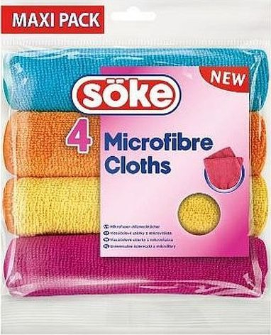 Lecka pastrimi Spontex Microfibre Soke, 4 copë, shumëngjyrëshe