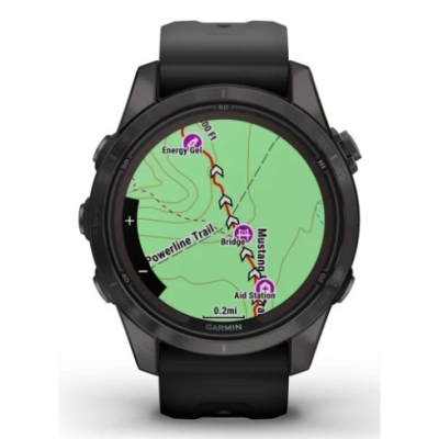 Ora smartwatch Garmin Fenix 7S Pro Sapphire Solar, 42mm, GPS, e zezë