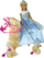 Set lodrash Leantoys Anlily Dream Horse, gocë kukull me kal, me aksesorë, blu