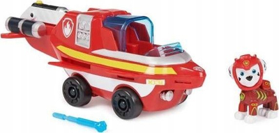 Lodër makinë PAW Patrol Aqua Pups Marshall Dolphin Rescue, me figurë, e kuqe